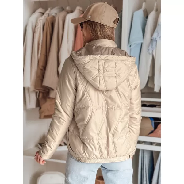  Dámská bunda DSTREET MARISSIA TY4851 BÉŽOVÁ 