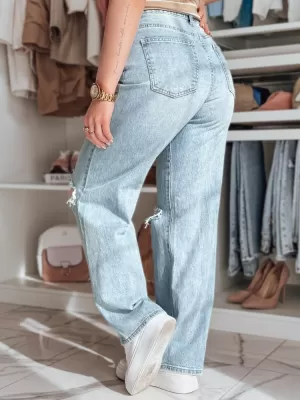 Dámské džíny DSTREET STYLLEG UY2491 MODRÁ