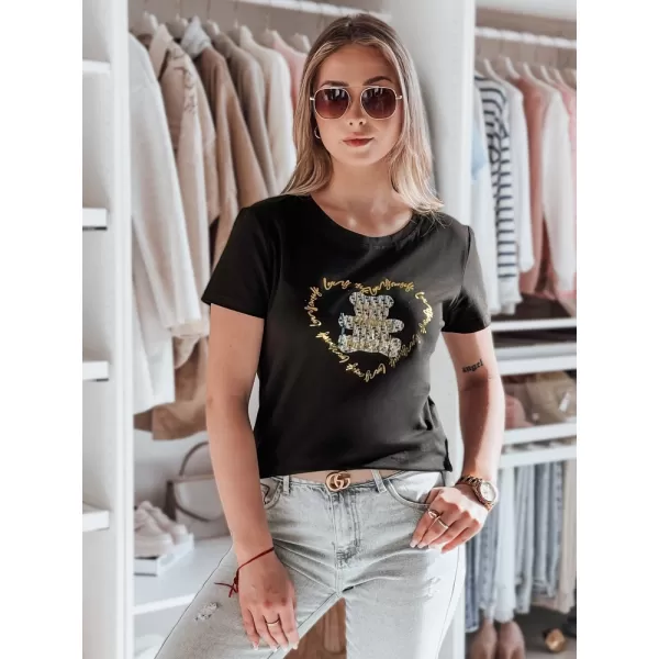  Dámská triko DSTREET TEDDYCAP RY2746 ČERNÁ 