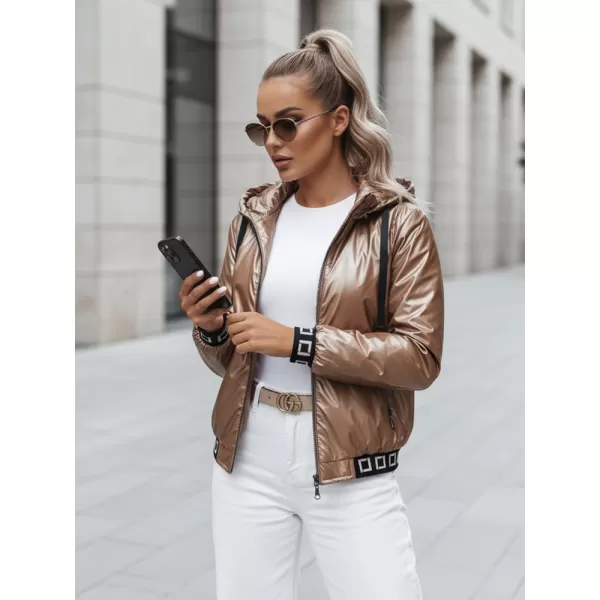  Dámská bunda DSTREET BOMBESS TY4913 BÉŽOVÁ 