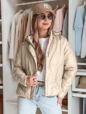 Dámská bunda DSTREET MARISSIA TY4851 BÉŽOVÁ