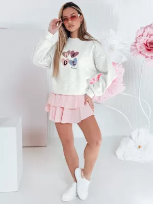 Dámská mikina DSTREET MADELIN BY1459 SVĚTLE ŠEDÁ