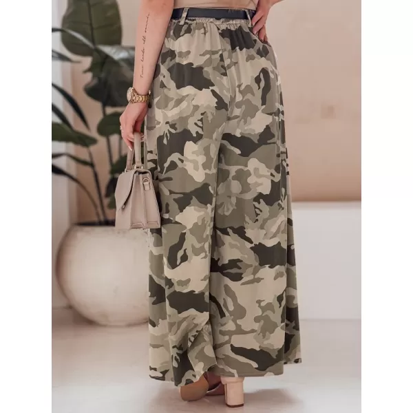  Dámské kalhoty DSTREET FLOWES UY2562 SVĚTLE ZELENÁ 