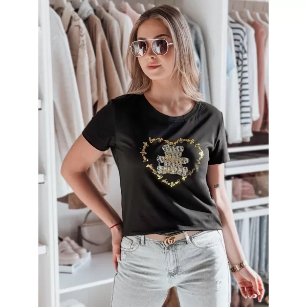  Dámská triko DSTREET TEDDYCAP RY2746 ČERNÁ 