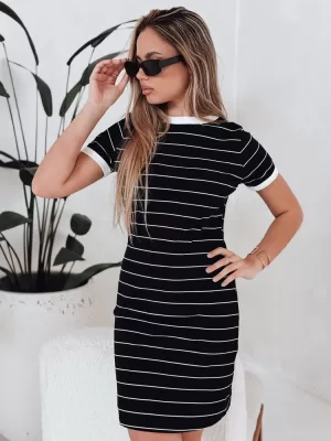 Dámské šaty DSTREET FITLINES EY2584 ČERNÁ