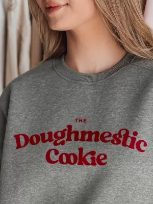 Dámská mikina DSTREET COOKIES BY1443 TMAVĚ ŠEDÁ