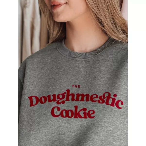  Dámská mikina DSTREET COOKIES BY1443 TMAVĚ ŠEDÁ 