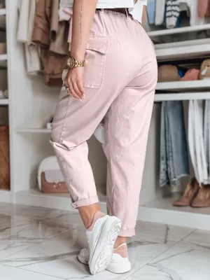 Dámské kalhoty DSTREET GOTRENDI UY2523 RŮŽOVÁ