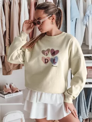 Dámská mikina DSTREET MADELIN BY1460 SVĚTLE ZELENÁ