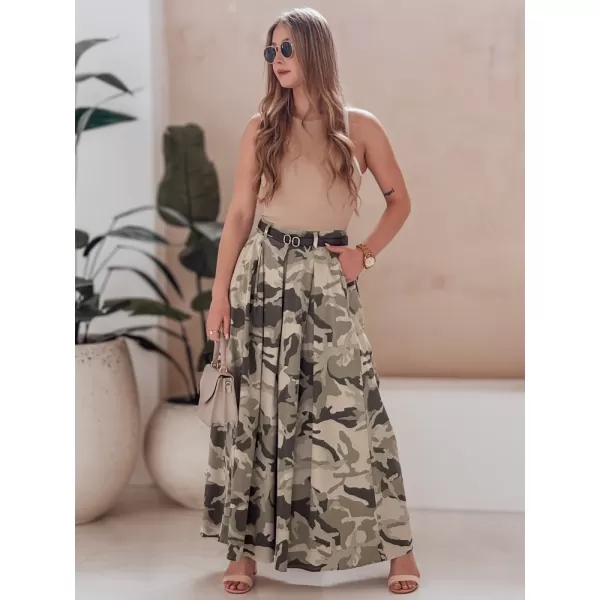  Dámské kalhoty DSTREET FLOWES UY2562 SVĚTLE ZELENÁ 