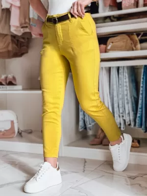 Dámské kalhoty DSTREET TAIRONIK UY2539 ŽLUTÁ