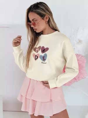 Dámská mikina DSTREET MADELIN BY1461 BÉŽOVÁ