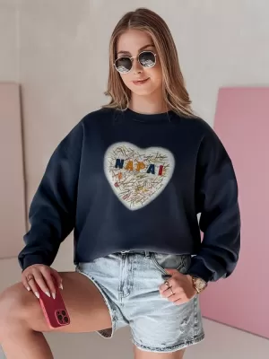 Dámská mikina DSTREET SESRDUCHOVA BY1439 TMAVĚ MODRÁ