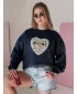 Dámská mikina DSTREET SESRDUCHOVA BY1439 TMAVĚ MODRÁ