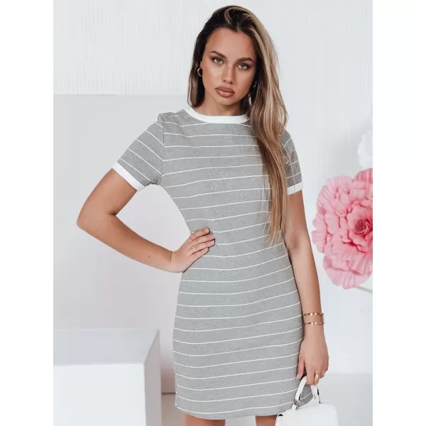  Dámské šaty DSTREET FITLINES EY2580 BÍLÁ 