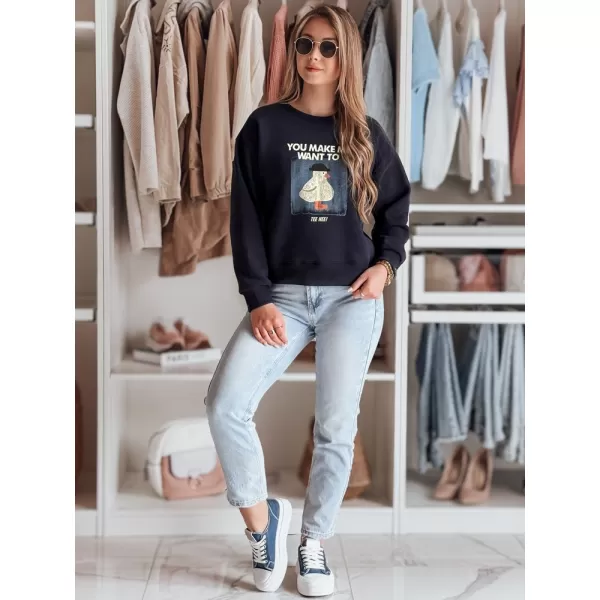  Dámská mikina DSTREET GOOSHY BY1428 TMAVĚ MODRÁ 