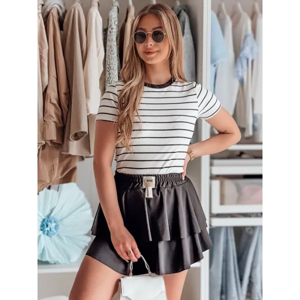  Dámská sukně DSTREET FALBELA CY0494 ČERNÁ 