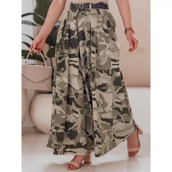  Dámské kalhoty DSTREET FLOWES UY2562 SVĚTLE ZELENÁ 