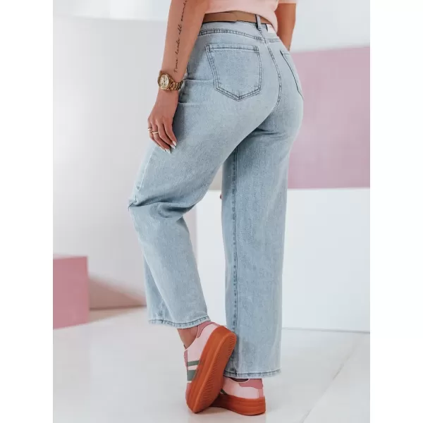  Dámské džíny DSTREET FLOWLESS UY2682 MODRÁ 