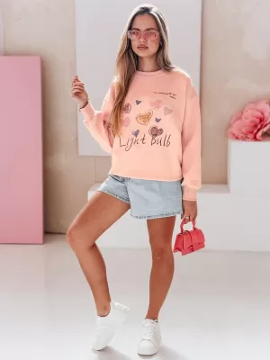 Dámská mikina DSTREET PINKNOTE BY1500 RŮŽOVÁ