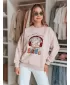Dámská mikina DSTREET LALA VIBE BY1505 RŮŽOVÁ