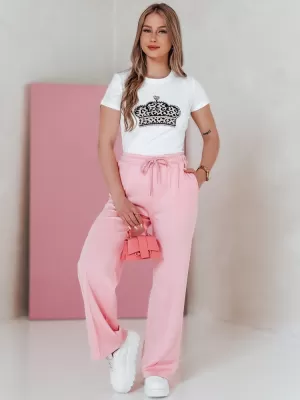 Dámské tepláky DSTREET DRESSANIK UY2699 RŮŽOVÁ