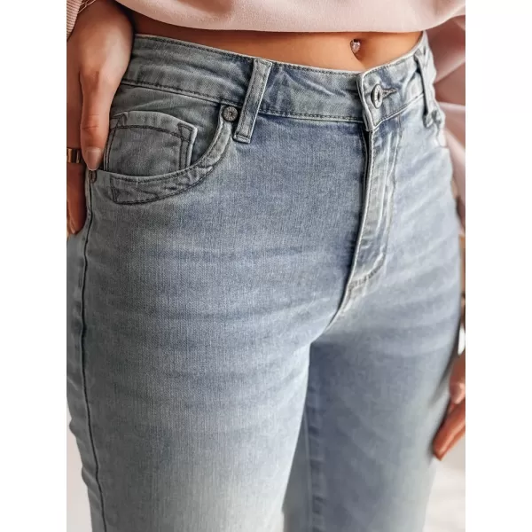  Dámské džíny DSTREET ZIPSKINS UY2385 SVĚTLE MODRÁ 