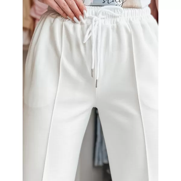  Dámské tepláky DSTREET DRESSANIK UY2703 BÍLÁ 