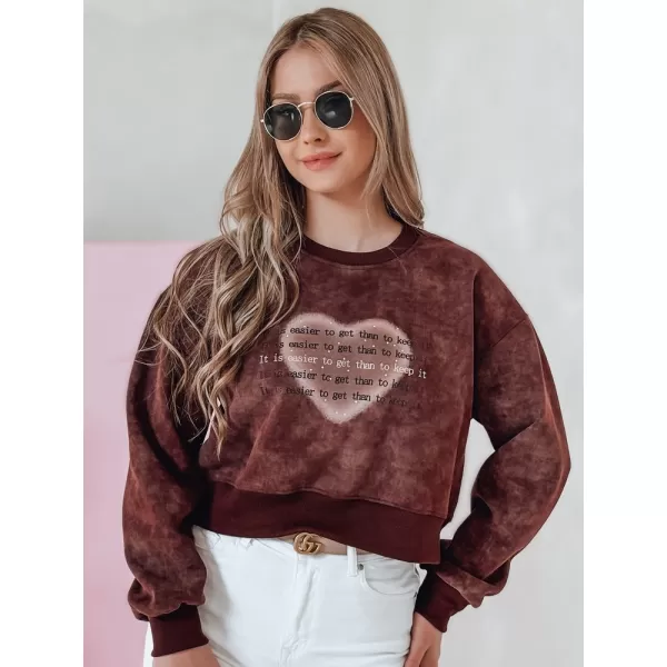  Dámská mikina DSTREET DESSER BY1463 BORDOVÁ 