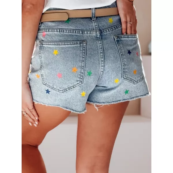 Dámské kraťasy DSTREET STARSHINE SY0463 MODRÁ 