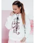 Dámská mikina DSTREET LOVEWILL BY1468 SVĚTLE ŠEDÁ