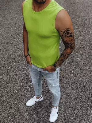 Pánské triko DSTREET RX4917 SVĚTLE ZELENÁ