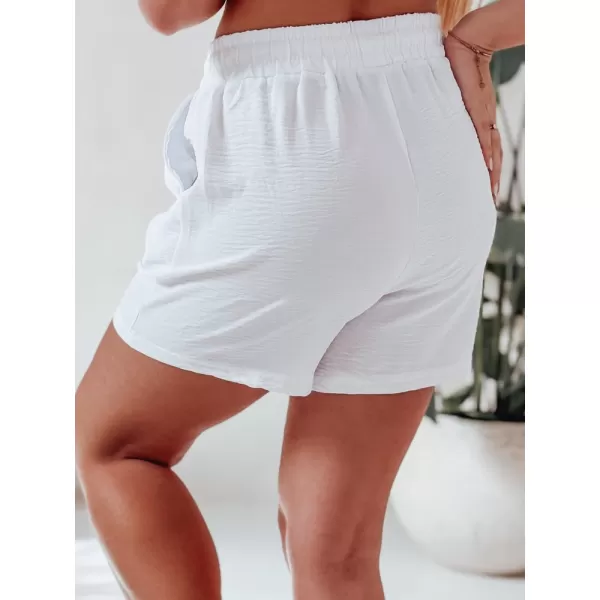  Dámské kraťasy DSTREET HOT VIBE SY0444 BÍLÁ 