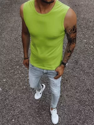 Pánské triko DSTREET RX4917 SVĚTLE ZELENÁ