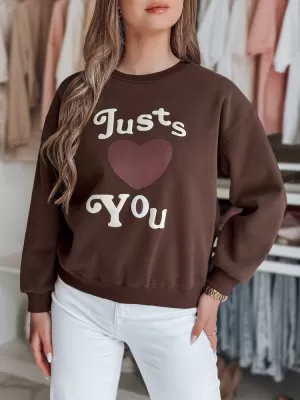Dámská mikina DSTREET JUST LOVE YOU BY1477 KARAMELOVÁ