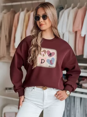 Dámská mikina DSTREET MADELIN BY1458 BORDOVÁ
