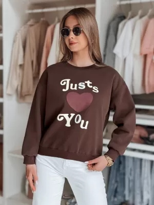 Dámská mikina DSTREET JUST LOVE YOU BY1477 KARAMELOVÁ