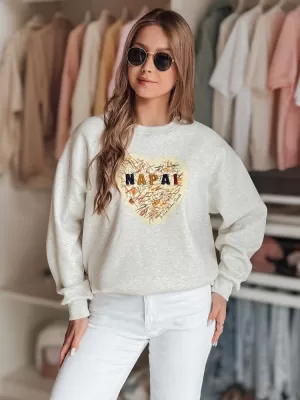 Dámská mikina DSTREET SERDUCHOVA BY1440 SVĚTLE ŠEDÁ