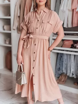 Dámské šaty DSTREET SUNNI LOVE EY2609 RŮŽOVÁ