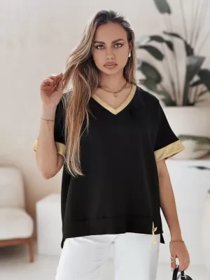 Dámské triko DSTREET SHINE LOVE UY2912 ČERNÁ