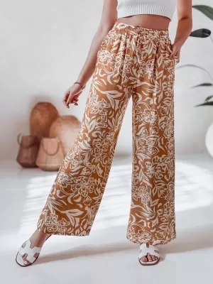 Dámské kalhoty DSTREET TROPICAL SUN UY2633 MIX BAREV