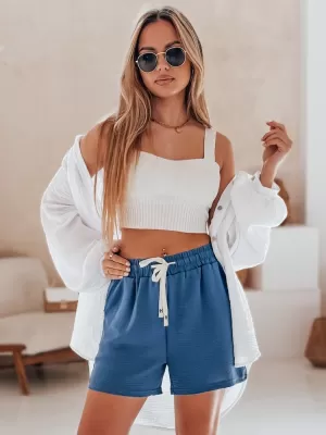 Dámské kraťasy DSTREET HOT VIBE SY0440 MODRÁ