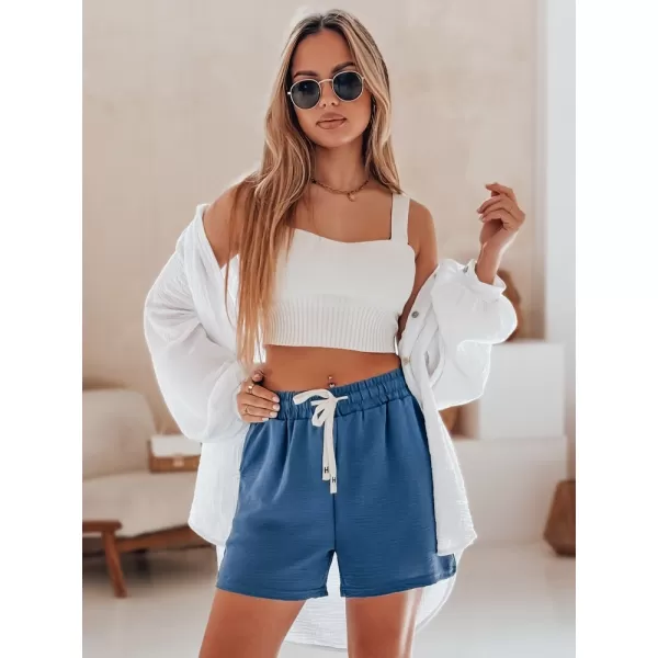  Dámské kraťasy DSTREET HOT VIBE SY0440 MODRÁ 