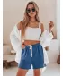 Dámské kraťasy DSTREET HOT VIBE SY0440 MODRÁ