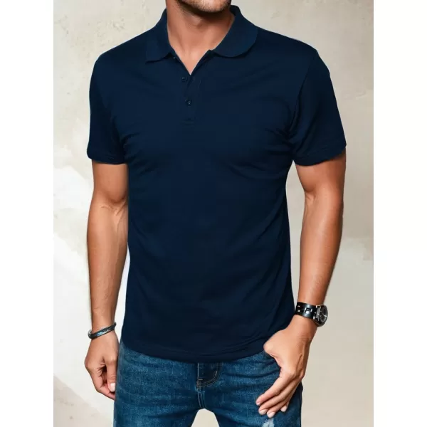  Pánské polo triko DSTREET PX0553 TMAVĚ MODRÁ 