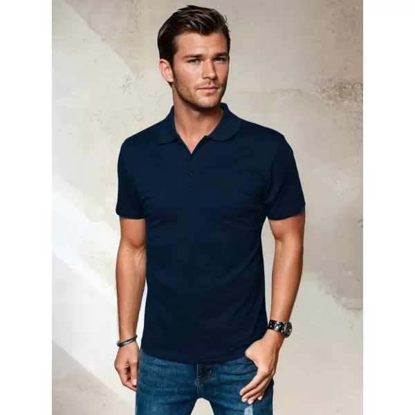  Pánské polo triko DSTREET PX0553 TMAVĚ MODRÁ 