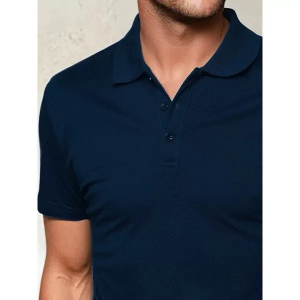  Pánské polo triko DSTREET PX0553 TMAVĚ MODRÁ 