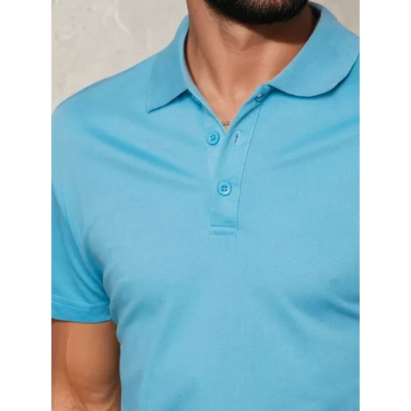  Pánské polo triko DSTREET PX0552 MODRÁ 