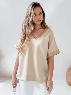 Dámské triko DSTREET SHINE LOVE RY2914 BÉŽOVÁ